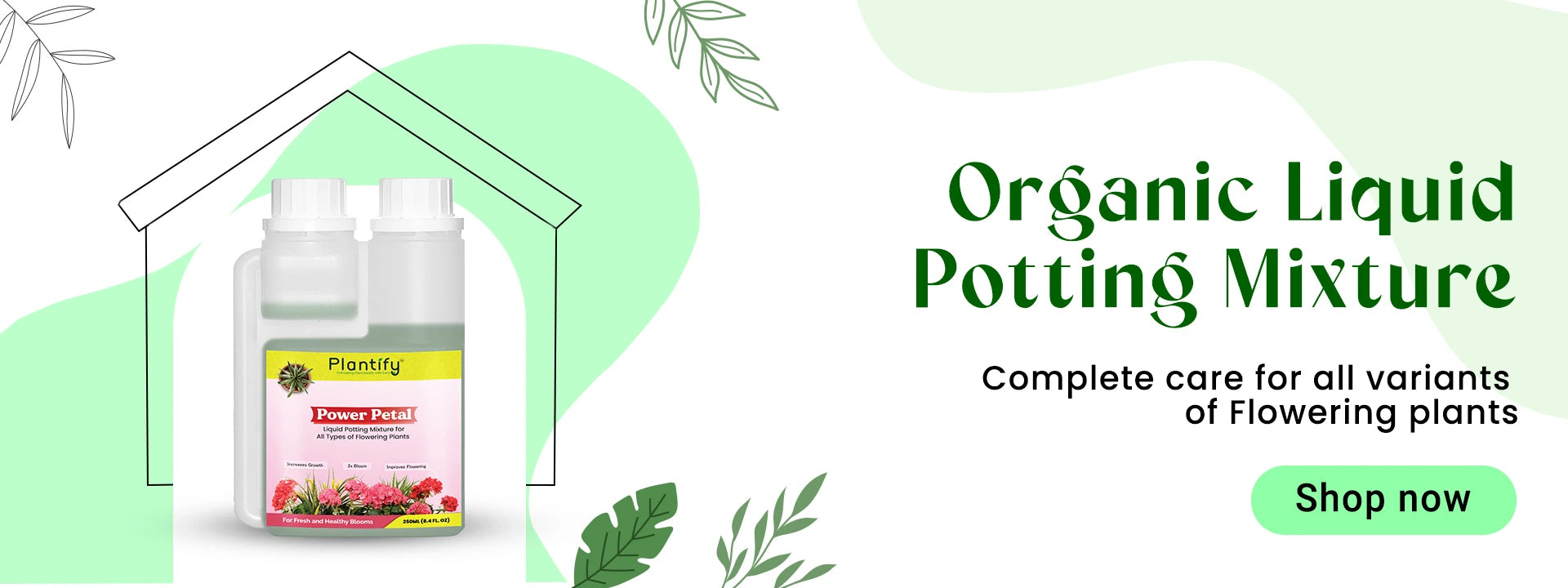 Power Petal - Organic Liquid Potting Mixture - fertilizer for flower plants - rose plant
slider_item_EhjmXc